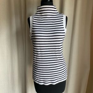 COTTON EMPORIUM sleeveless turtleneck sweater